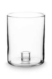 Candle Holder Glass Clear 12x15.5cm