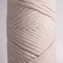 Sensy Premium 3 mm - cordoncino macramè a filo singolo in cotone riciclato al 100%.