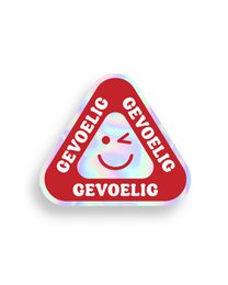 Sticker ‘Gevoelig’ - Holografisch