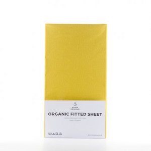 Mustard Organic Fitted Sheet