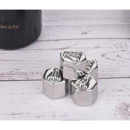 Laguiole di 4 cubetti cubi cubi di acciaio cubico