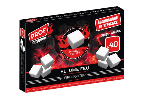 FIRE STARTER CUBES WHITE X 40- PROF