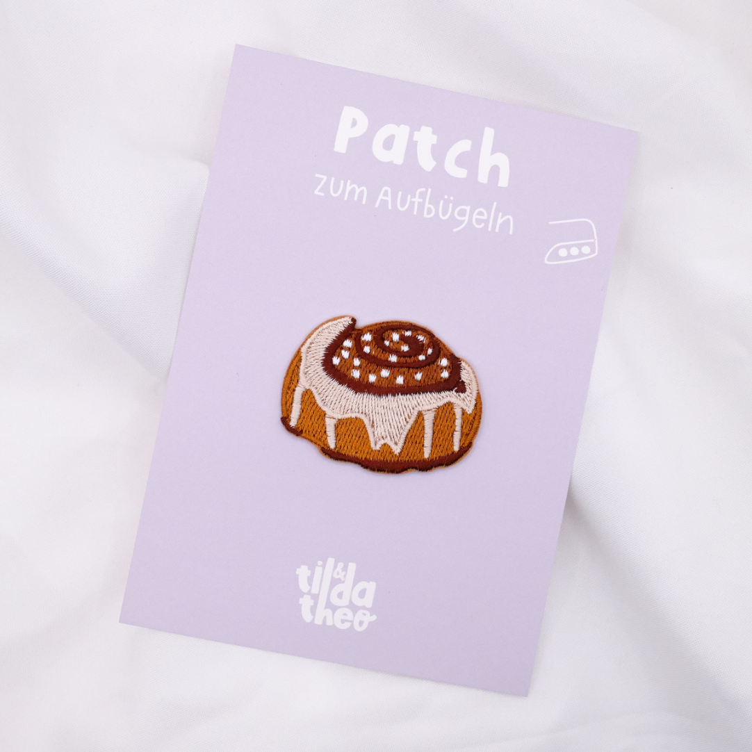 Patch cinnamon roll patch Sweden shirt printed - Kanelbulle gift shirt decorate iron on patch Sweden gift