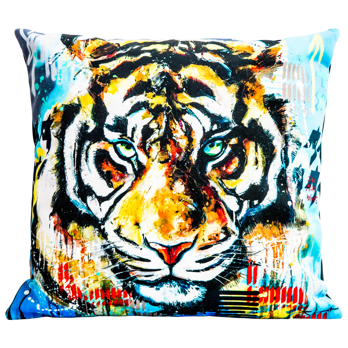 Velvet cushion I ate Winnie by Vincent Richeux