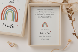 Baptism gift box - rainbow money gift packaging