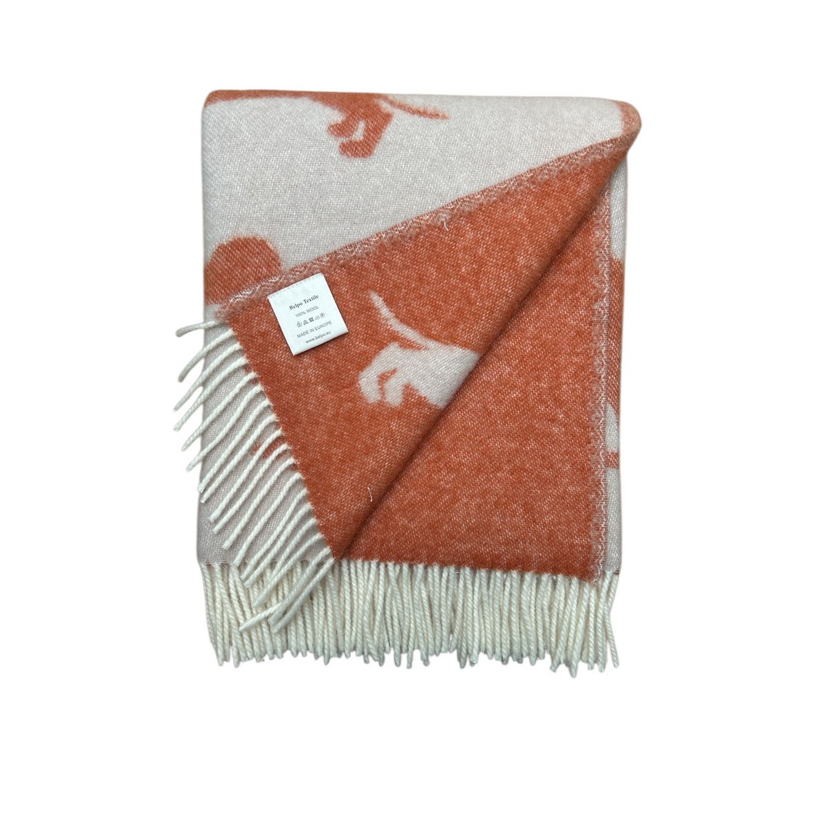 Dachshund / Teckel Plaid / deken 100% maagdelijke wol / 2SIDED