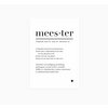 A6 Ansichtkaart || Meester