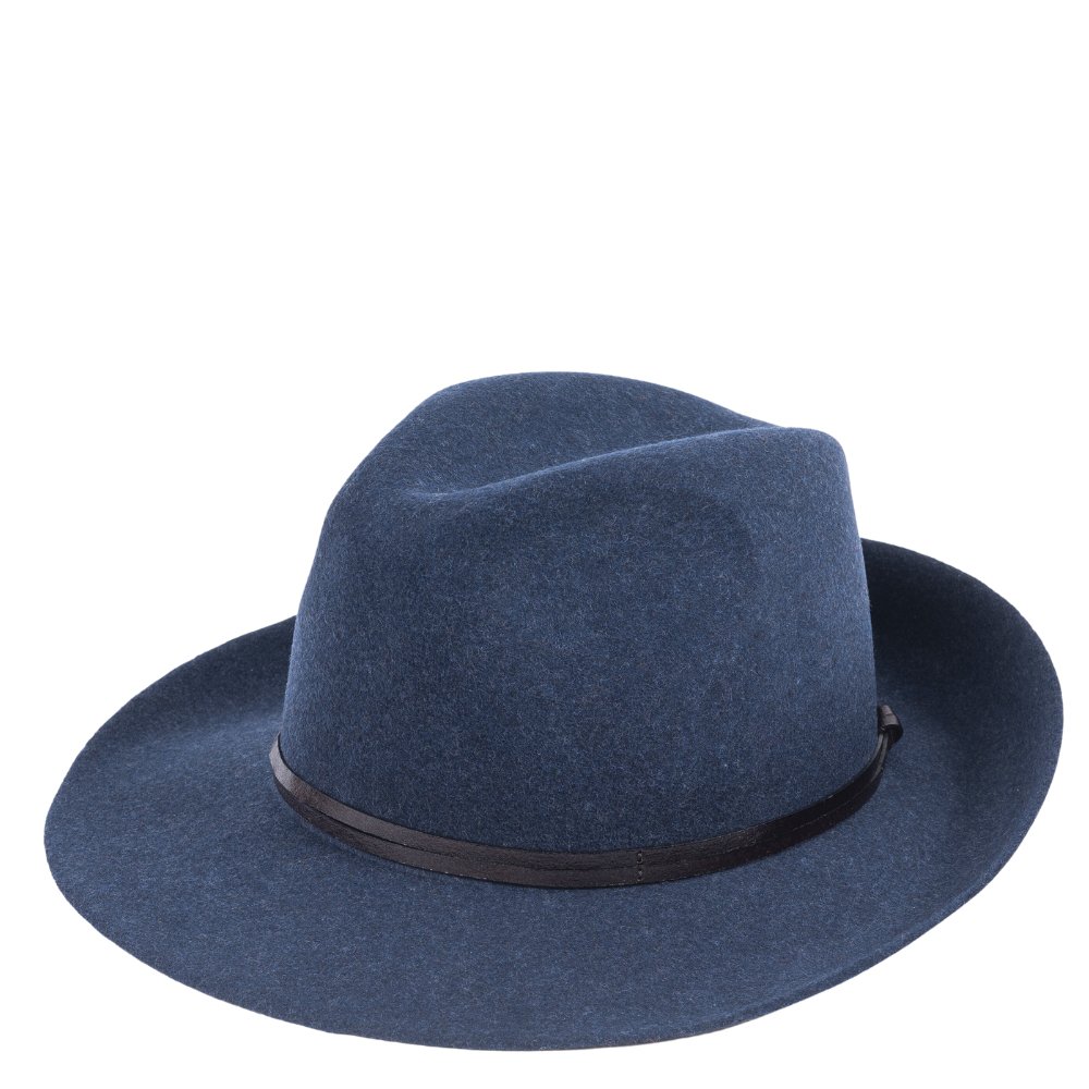 CHAPEAU FEUTRE - lien cuir, bord non cousu
