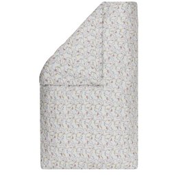 Gray duvet cover with a floral pattern, suitable for a 100x135 cm bed. Made of high-quality materials for a comfortable sleep.