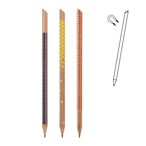 Assortiment van 24 magneetpotloden - patroon
