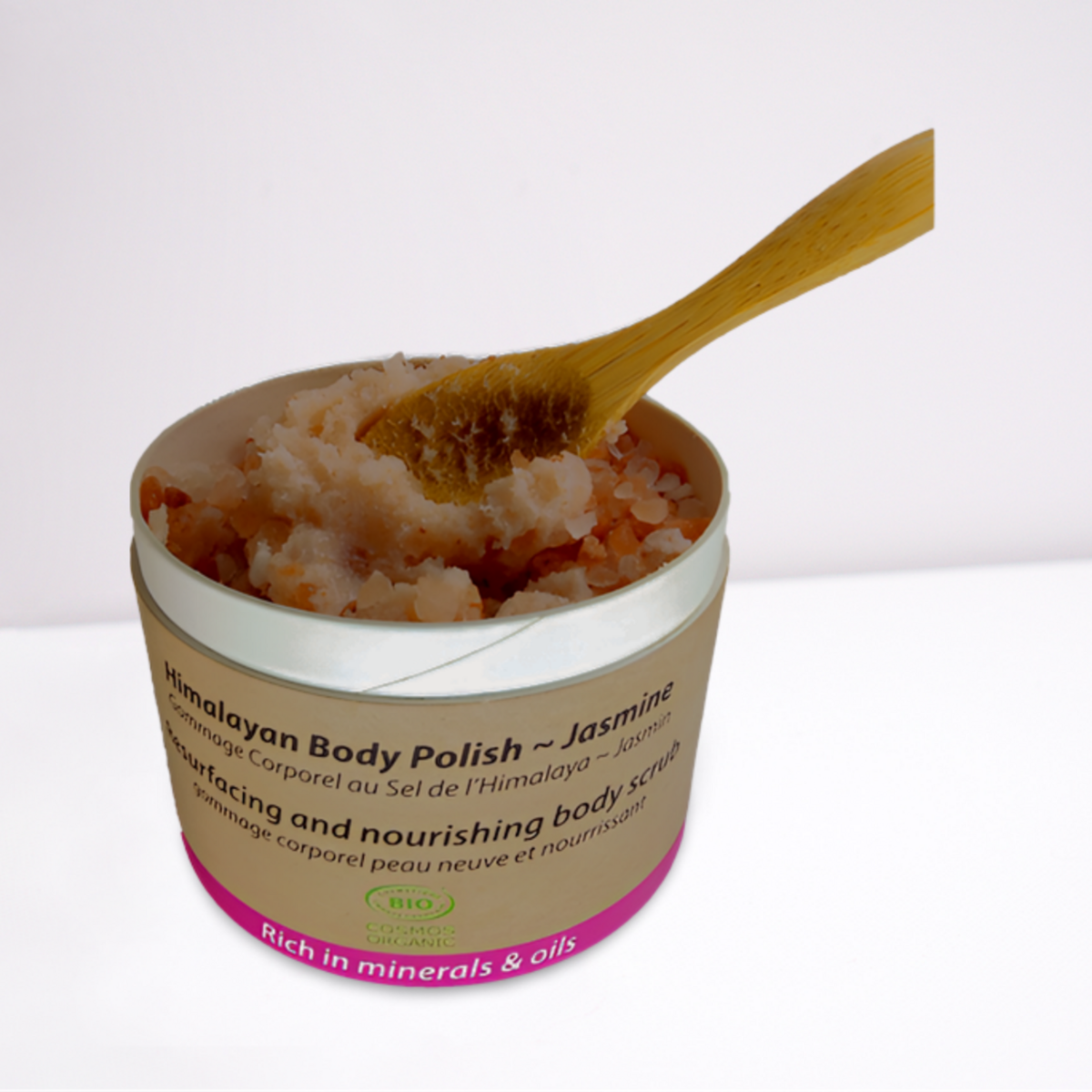 Organiczny Certyfikowany Polski złuszczanie - Jasmine - 200 ml - 100% recyklingowe opakowanie papierowe 1 kawałek
