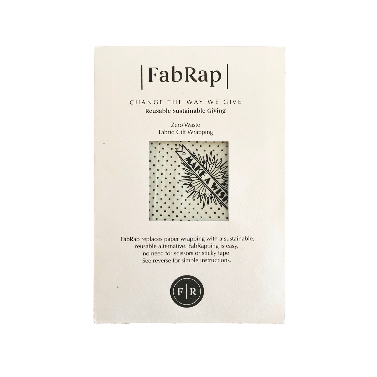 Furoshiki-Geschenkpapier „Wünsche dir etwas“ – Geschenkpapier aus Stoff