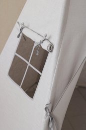Tipi-Zelt aus Leinen „Pigeon Grey“