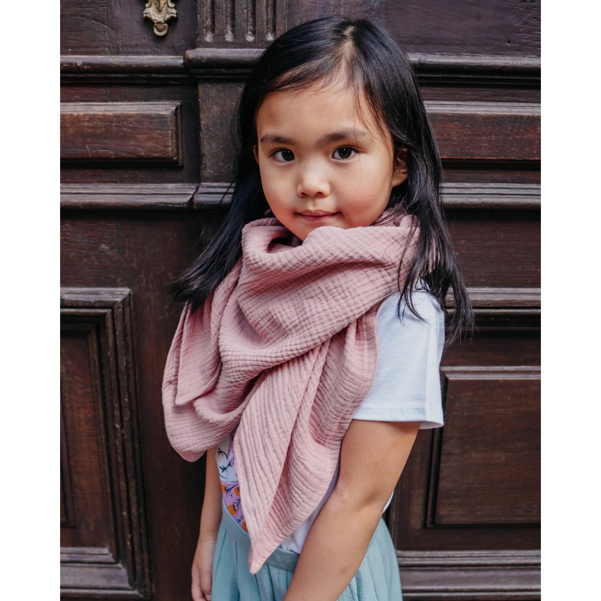 Musselin-Halstuch Kinder • Blush