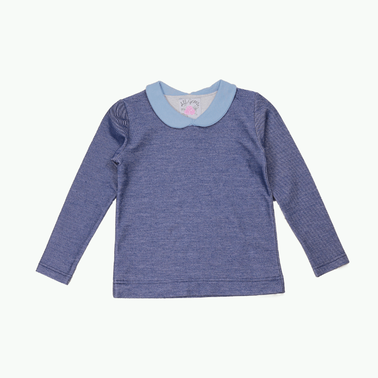 Mädchen Pullover Peter Pan Kragen | Lilie
