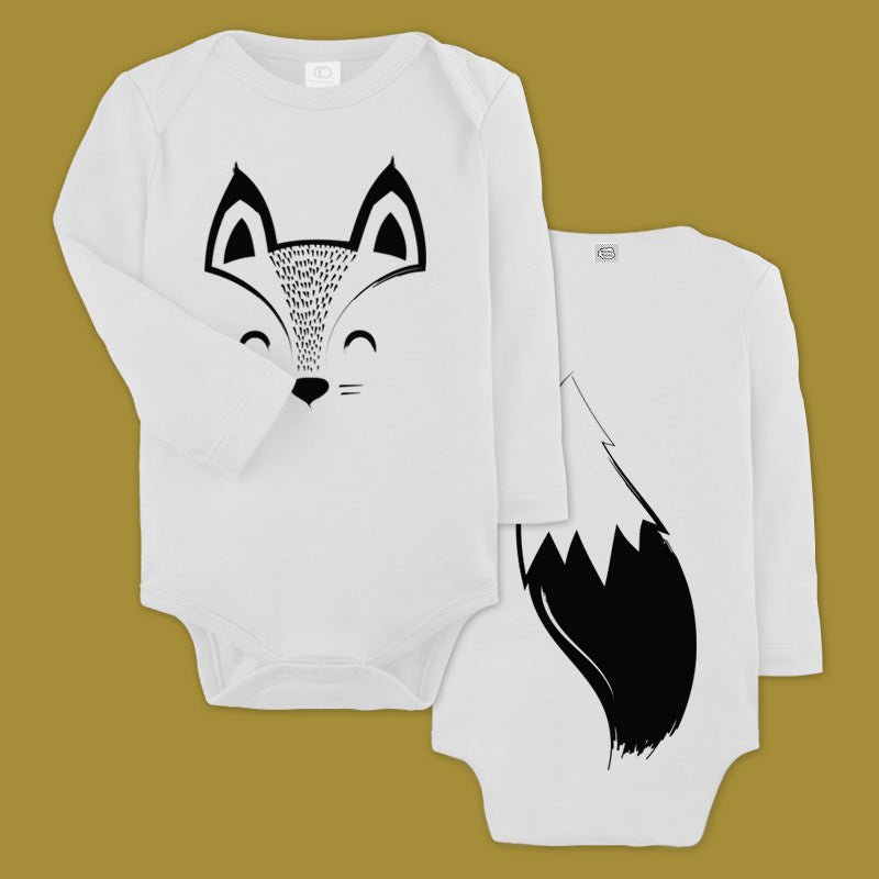 Fox Baby-Body aus Bio-Baumwolle – lange Ärmel