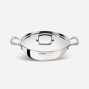 Royal-Skillet 28 cm. 2 handvatten RVS deksel