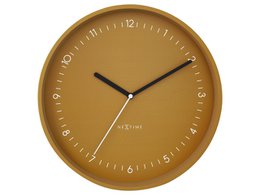 Zegar ścienny NeXtime Berlin 30 cm żółty