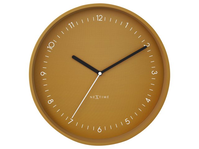 Zegar ścienny NeXtime Berlin 30 cm żółty