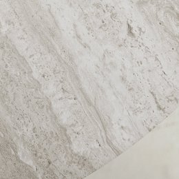 Mesa de comedor redonda de Tiana [Travertino] [80 cm]