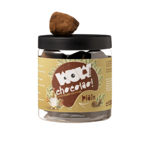 Pure chocoladetruffels - Kersteditie - Geschenkpot 130g