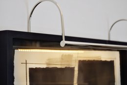 Clarus picture light LED made of brass / type 17 - 170 mm discharge / 2700 Kelvin / handmade in Germany