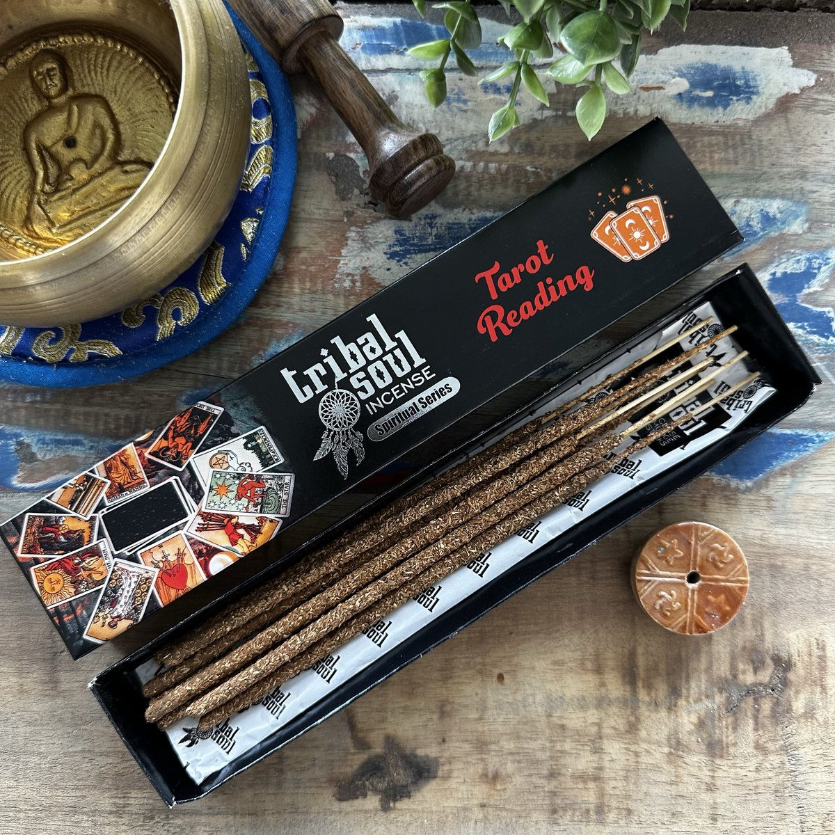 Tribal Soul Spiritual Incense Sticks and Ceramic Holder