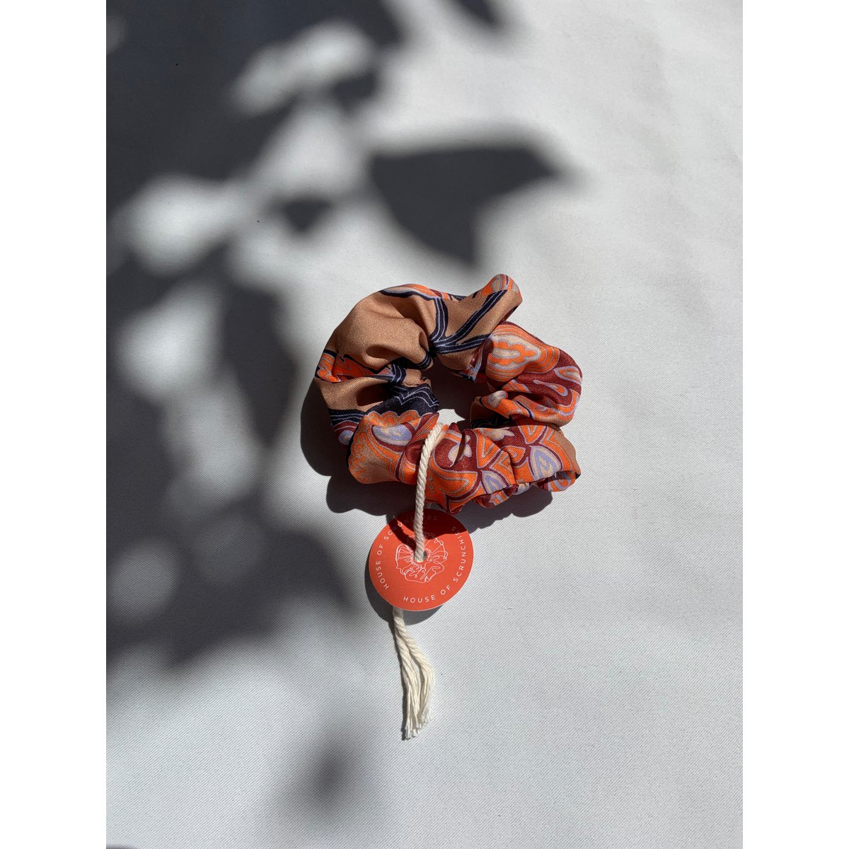 Scrunchie - Retro Flowers - Recycled