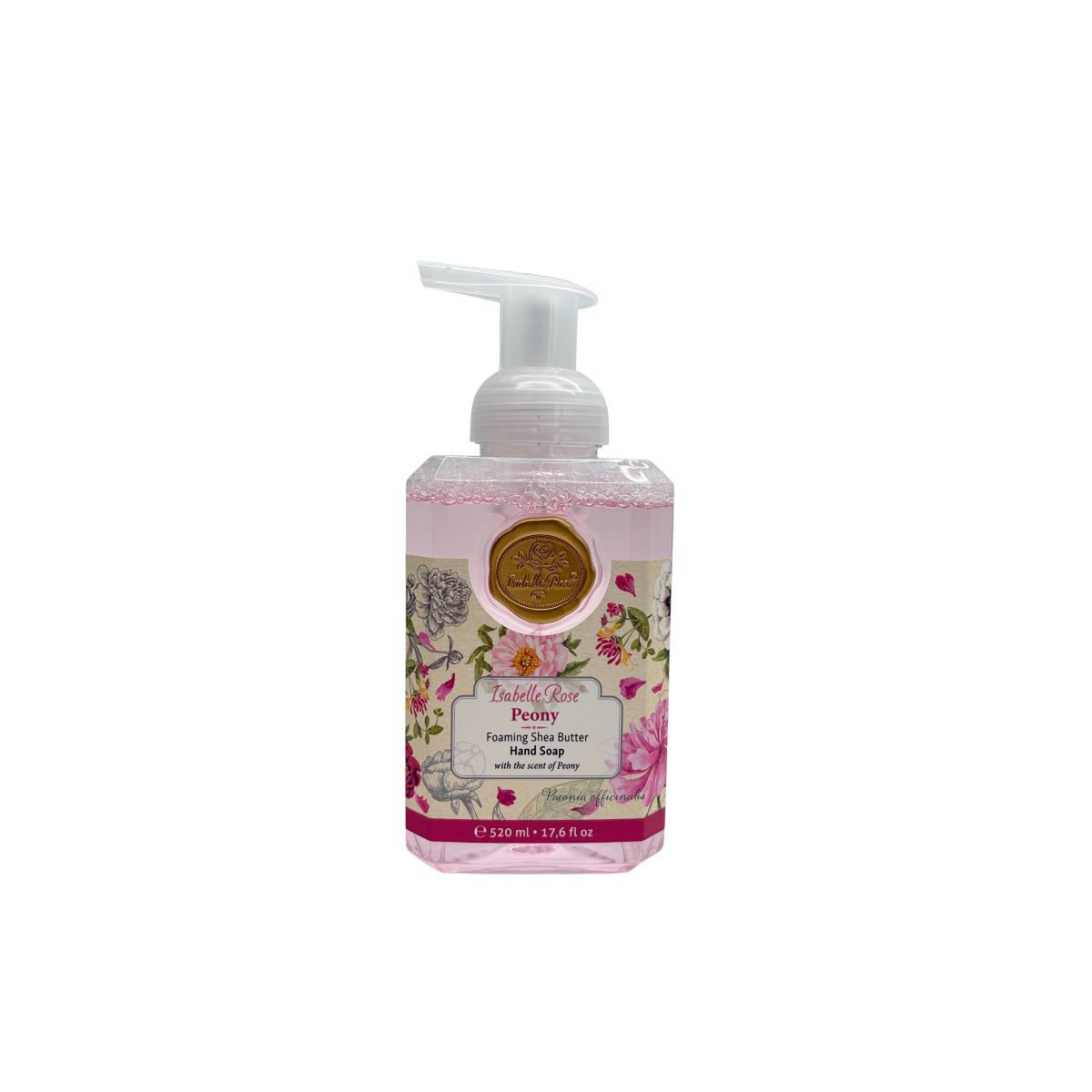 Schäumende Sheabutterseife Pfingstrose 520 ml Isabelle Rose