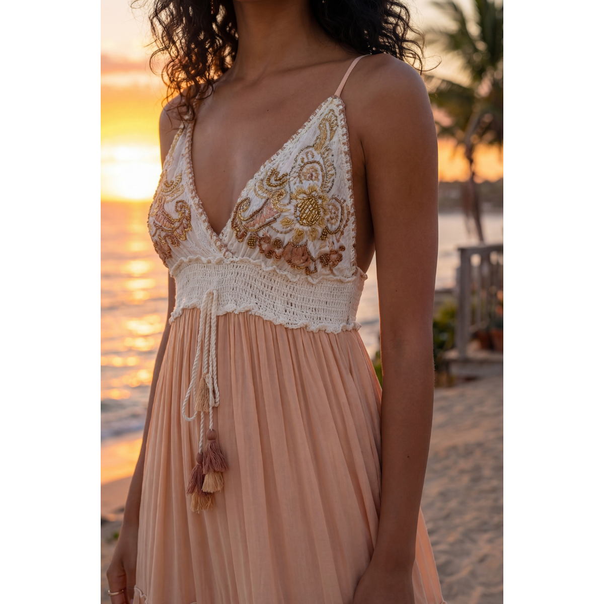 Kleid Megan hellrot