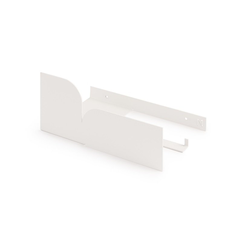 Toilet paper holder with shelf BAUHAUS, beige, black, white