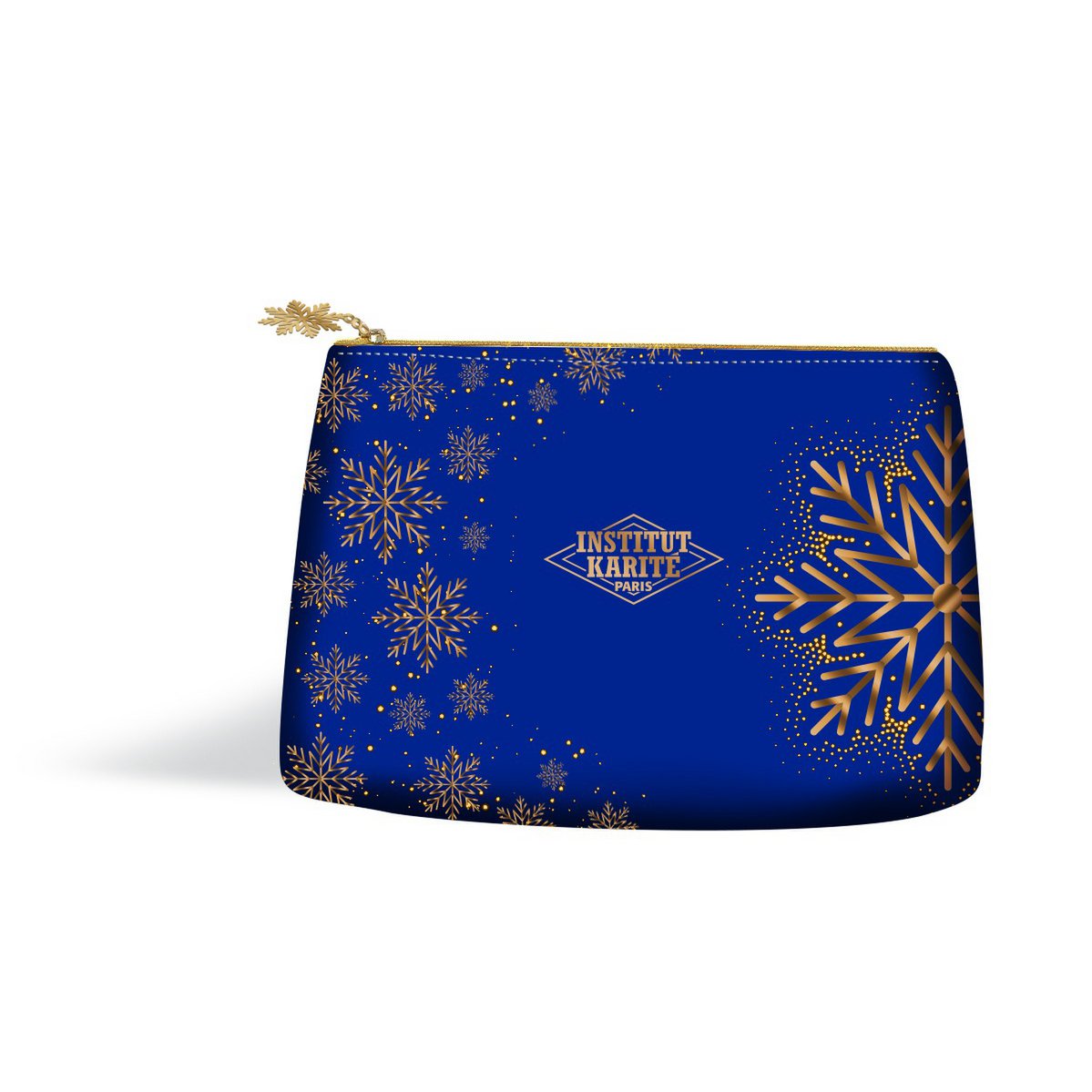 Blaues Weihnachts-Federmäppchen aus Samt
