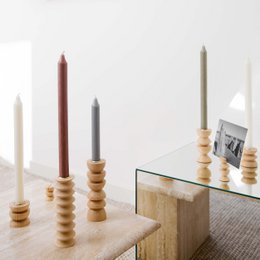Totem Holzkerzenhalter - Kurz Nº 4