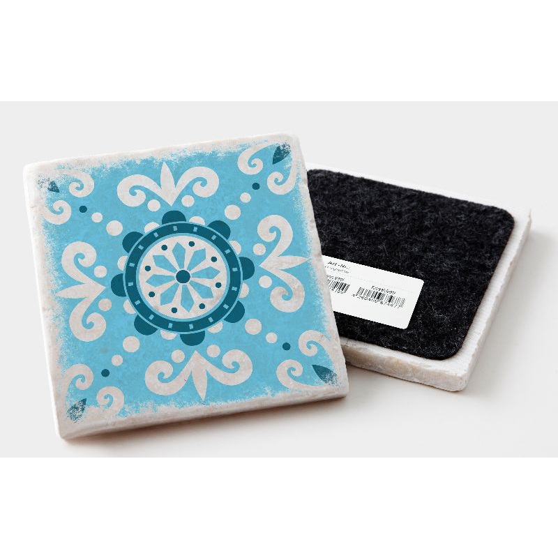 Marble coaster pattern colorful