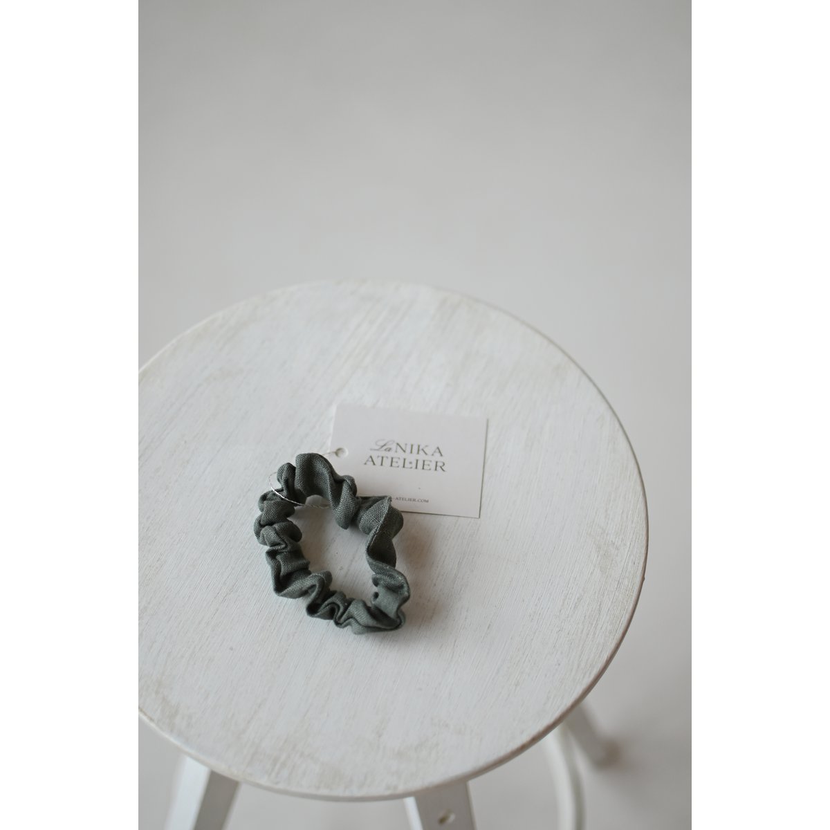 Scrunchies elastici in lino senza plastica natalizi - Elastici per capelli in lino