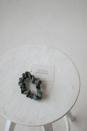 Scrunchies elastici in lino senza plastica natalizi - Elastici per capelli in lino