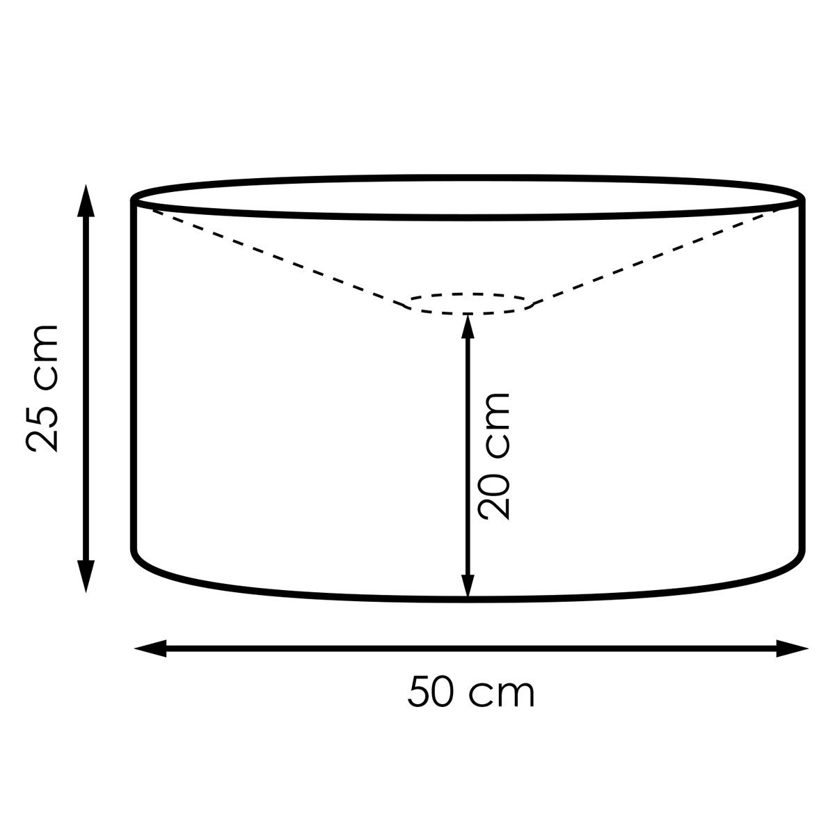 Home Sweet Home Lampshade Bling black - W:50xD:50xH:25cm