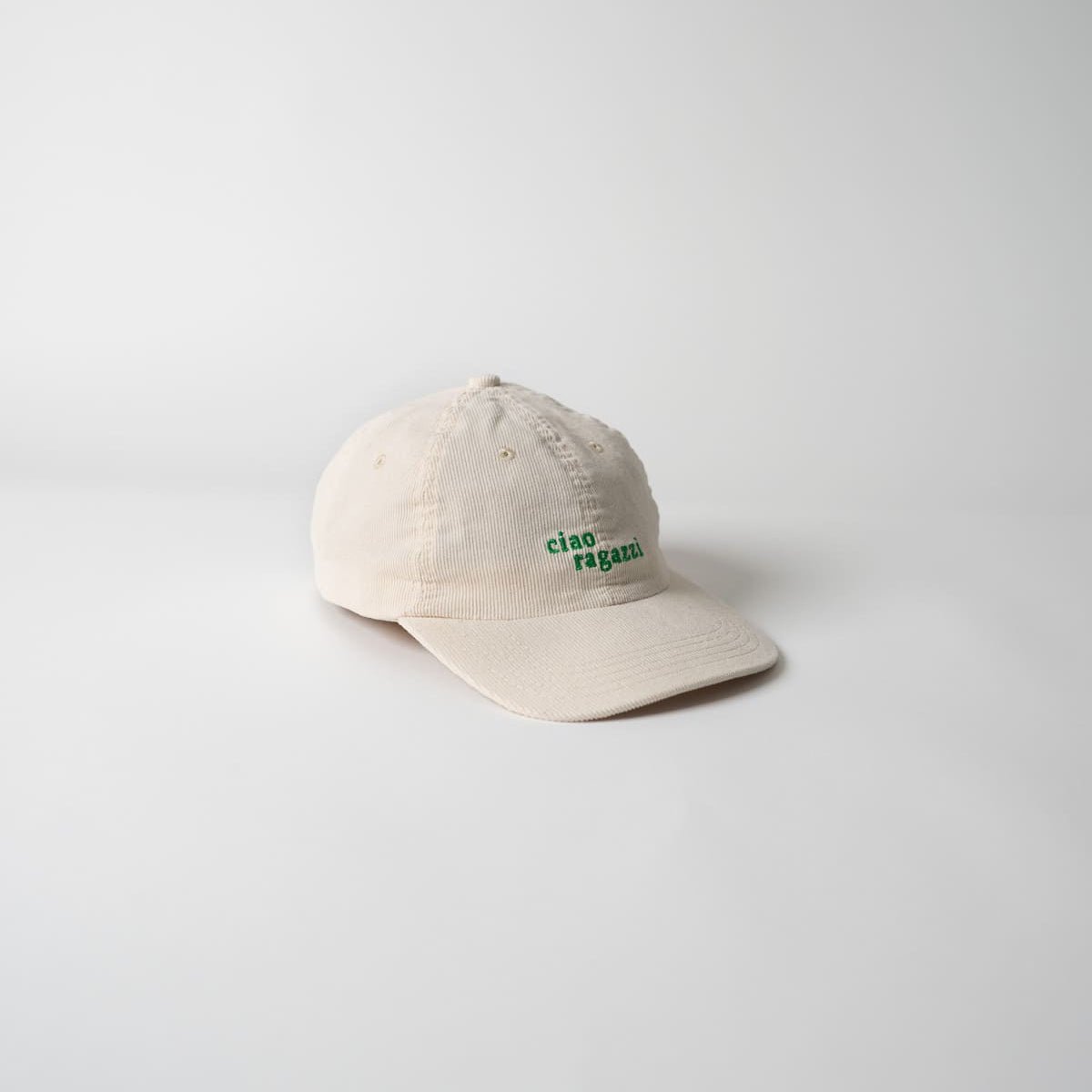 hej gutter Premium Cord Dad Cap - Cream & Green