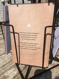 Display med papirønsker LYS i MØRKE