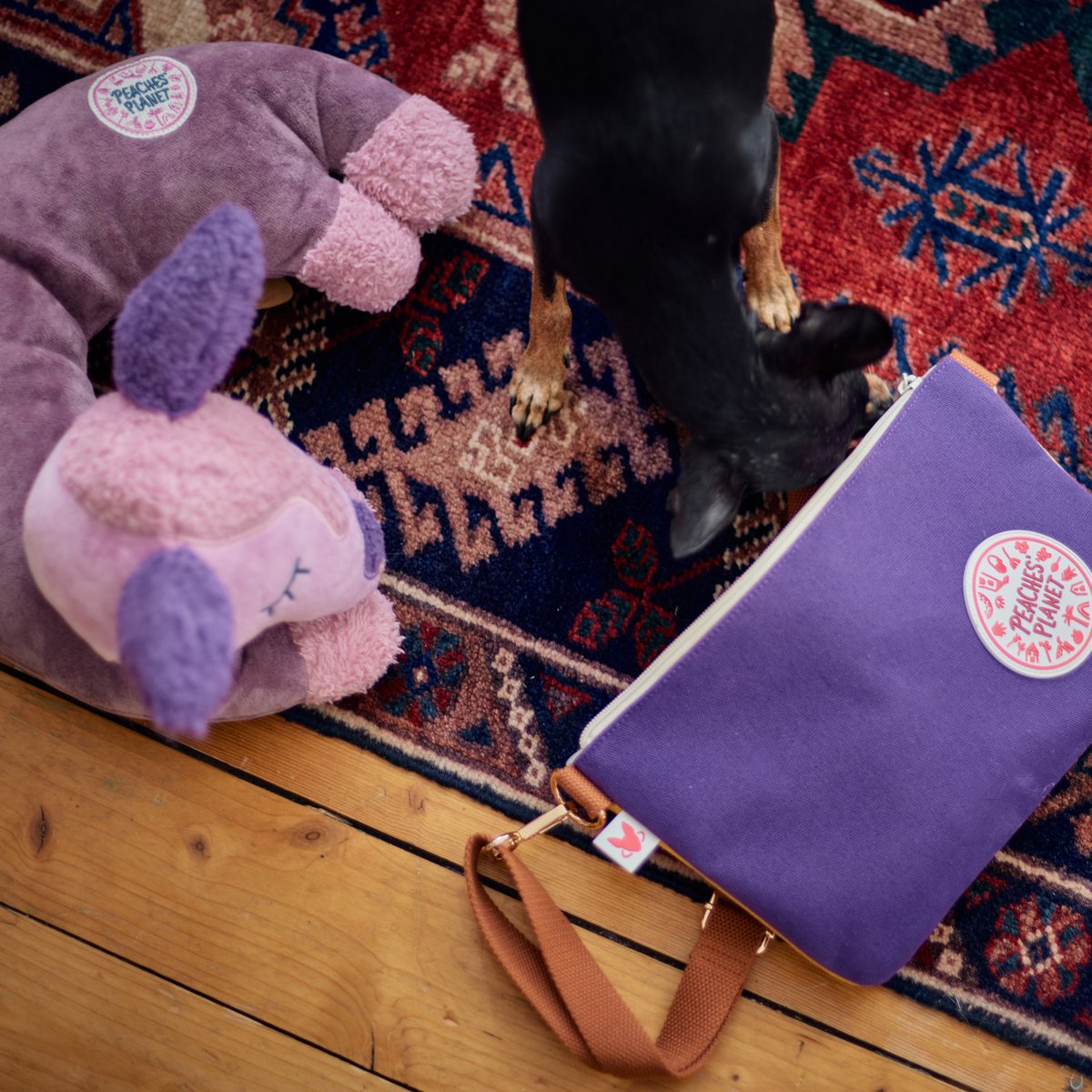 Peaches 'Planet Crossbody Bag & Hüfttasche Purple Adventures