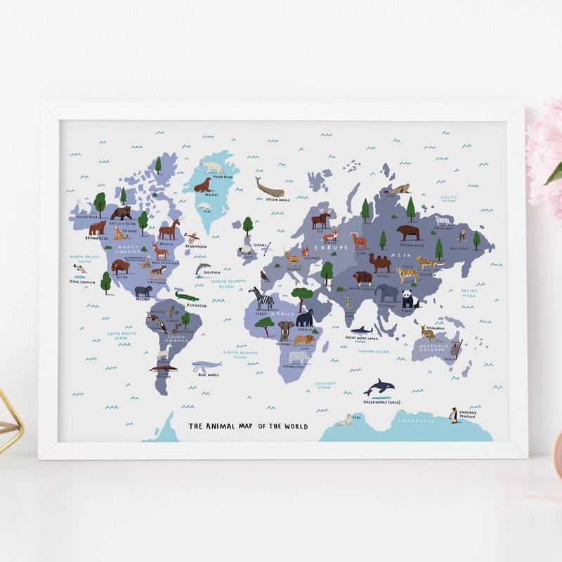El mapa del mundo animal