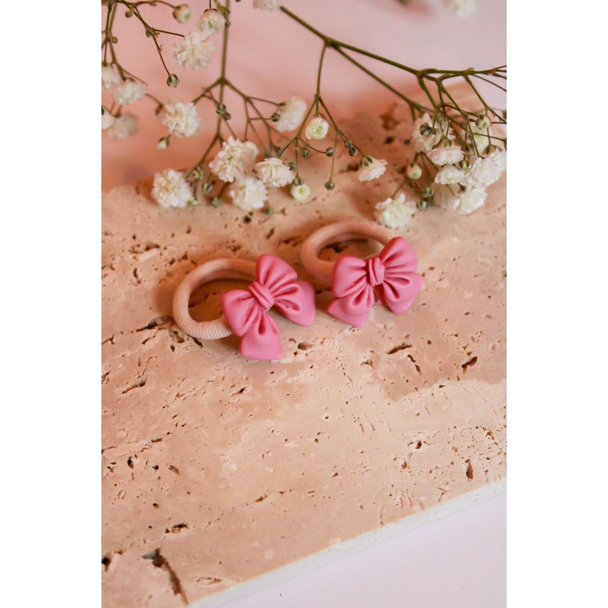 Elastiekjes | 🎀 Lotte – Roze Strikjes