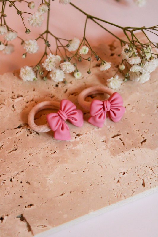 Elastiekjes | 🎀 Lotte – Roze Strikjes