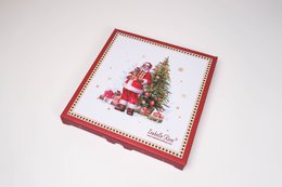 Plato de postre de porcelana Happy Santa 19,5 cm Isabelle Rose