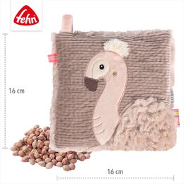 Cherry stone cushion flamingo