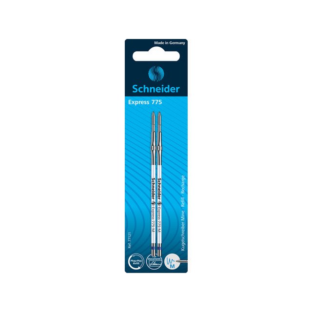 Refill Schneider Express 775 M blue on blister, 2 pcs.