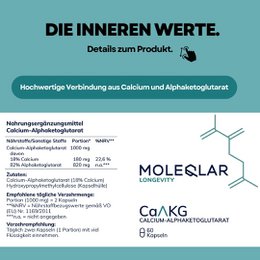 Kapsułki CaAKG (alfaketoglutaran wapnia).