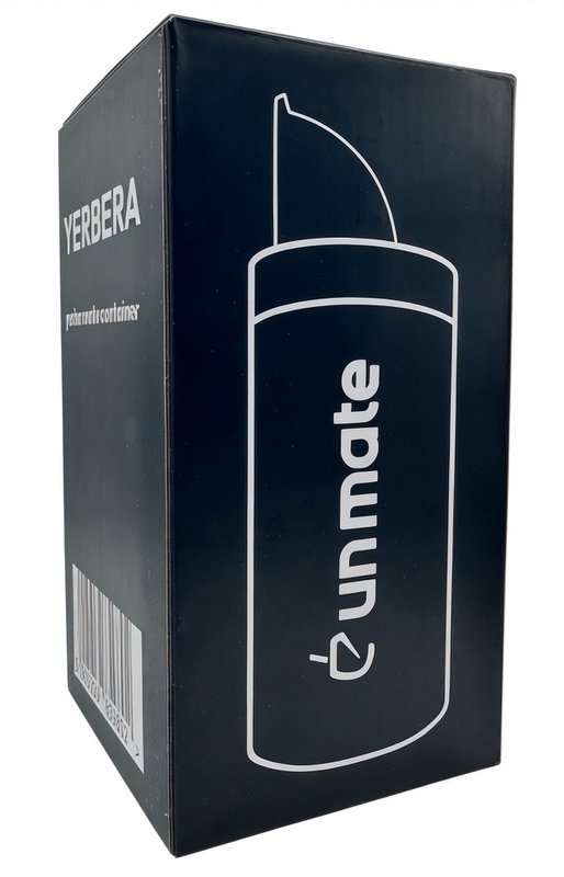 Un Mate Black Yerbera - dåse, beholder til yerba mate med dispenser