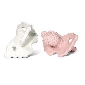 RaZberry Set mit zwei Beißringen - Pink und Weiß