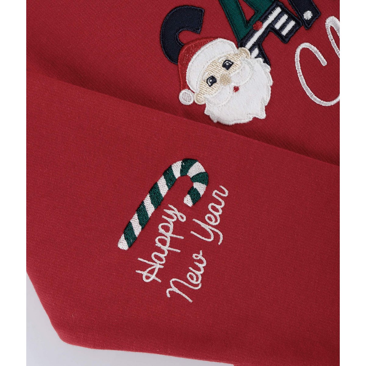 Santa Claus Embroidered Christmas Sweatshirt
